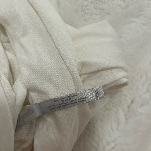 White Long Circular Infinity Endless Loop Circle Scarf - Picture 3 of 3